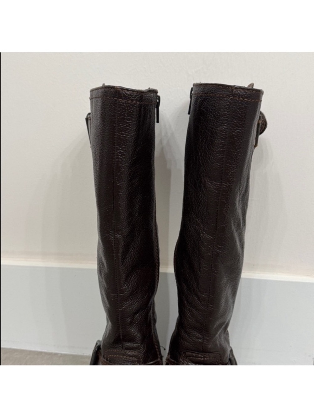 BOC Born Concept Leather Tall Riding Boots Sz 6.5 Brown Equestrian Comfy - Picture 3 of 12